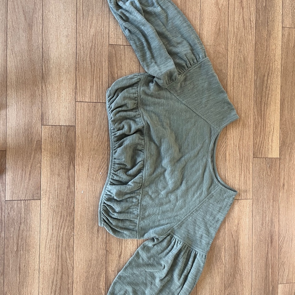 Aerie Sage Green Knit Top